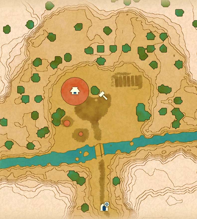 古の隠れ里のマップ