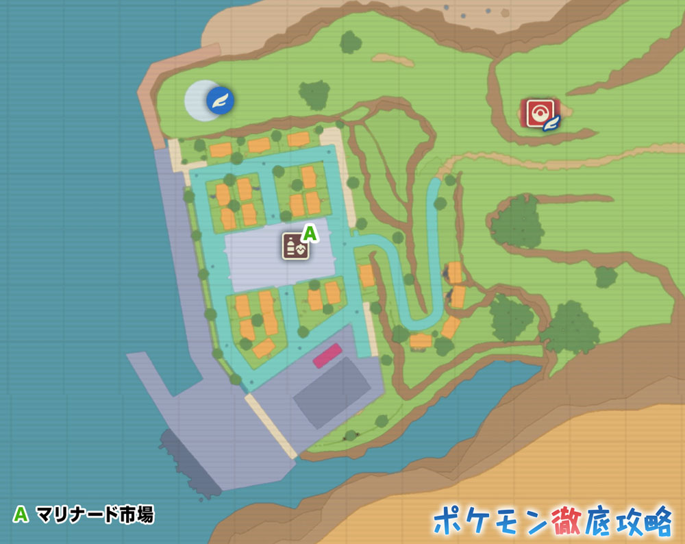 マリナードタウンのマップ