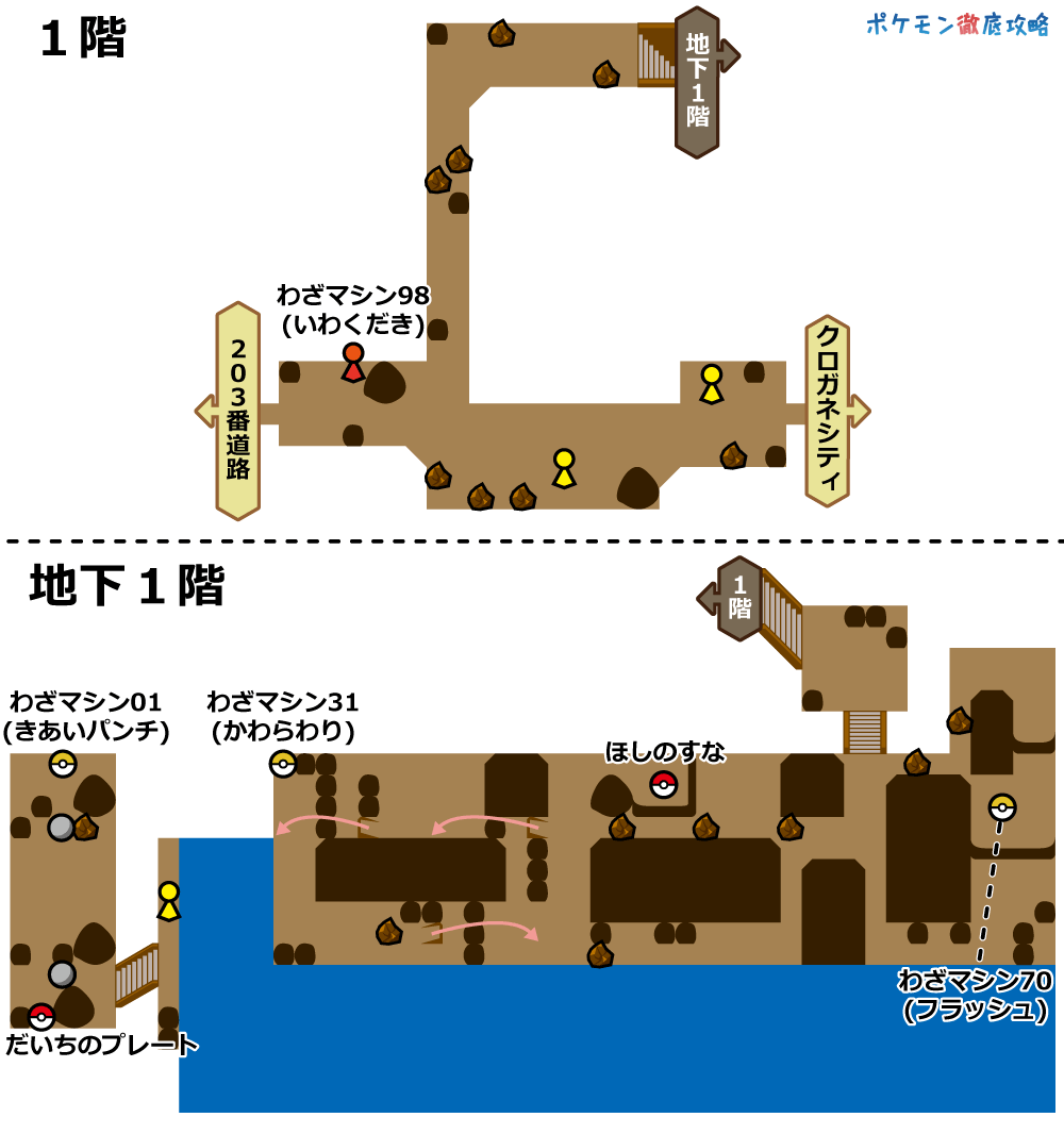 クロガネゲート マップと出現ポケモン ダイパリメイク攻略 ポケモン徹底攻略 クロガネゲート マップと出現ポケモン ダイパリメイク攻略 ポケモン徹底攻略
