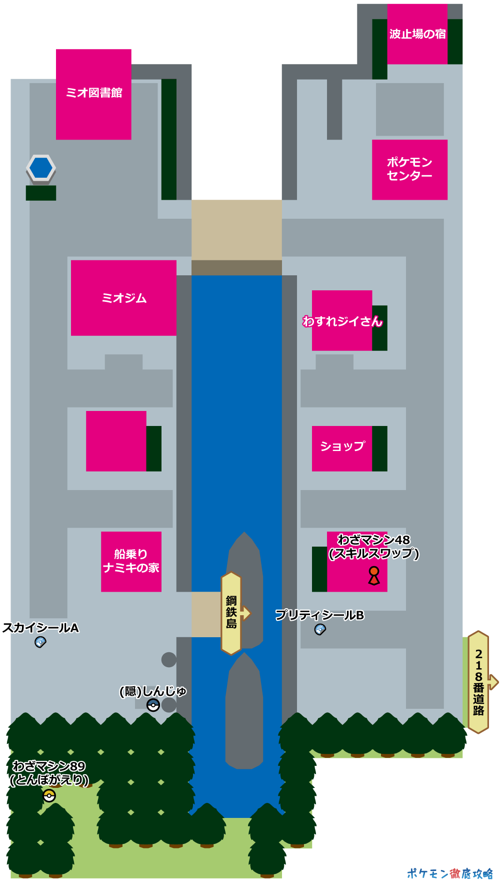 ミオシティ マップと出現ポケモン ダイパリメイク攻略 ポケモン徹底攻略 ミオシティ マップと出現ポケモン ダイパリメイク攻略 ポケモン徹底攻略