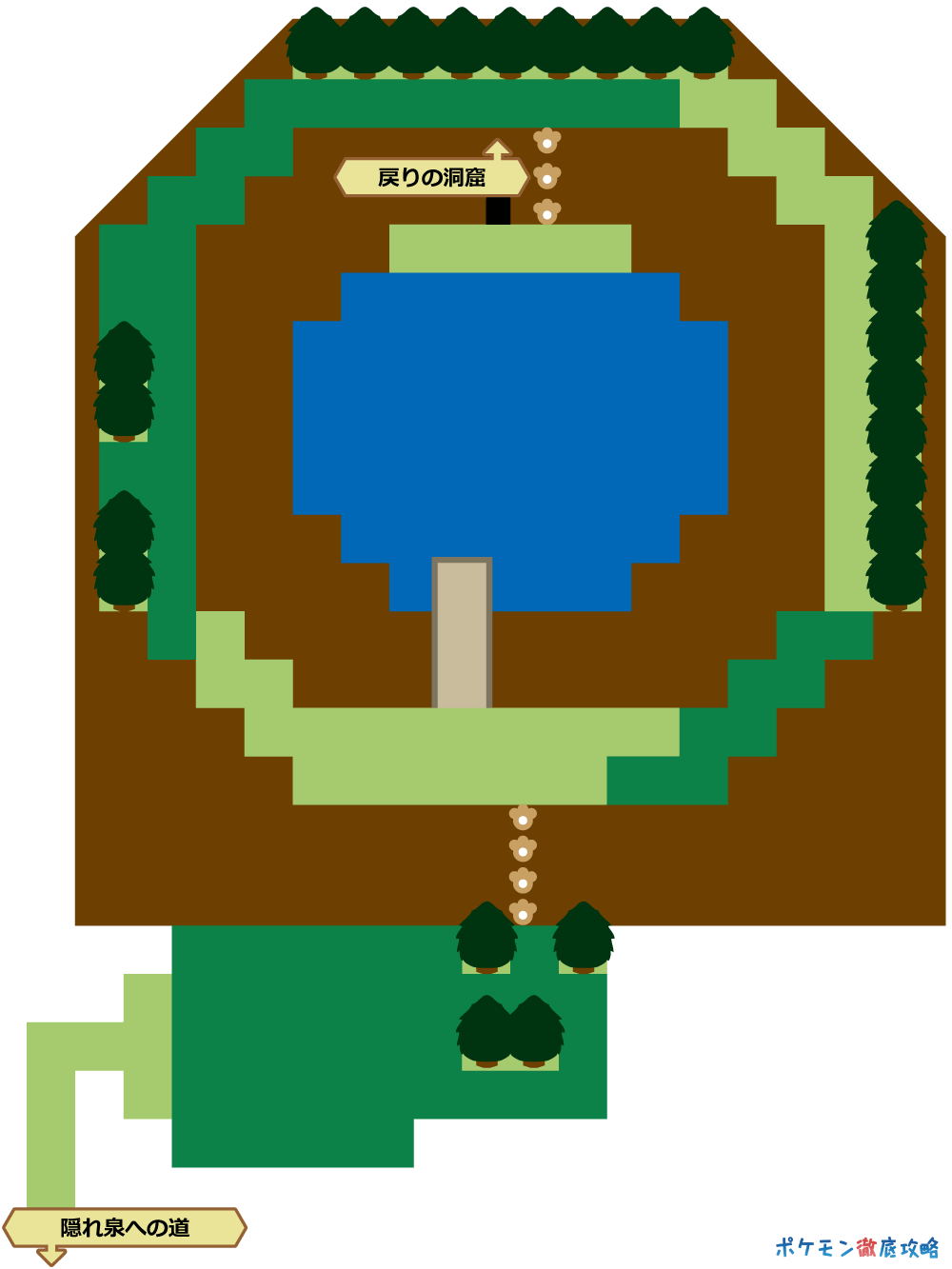 送りの泉 おくりのいずみ マップと出現ポケモン ダイパリメイク攻略 ポケモン徹底攻略 送りの泉 おくりのいずみ マップと出現ポケモン ダイパリメイク攻略 ポケモン徹底攻略