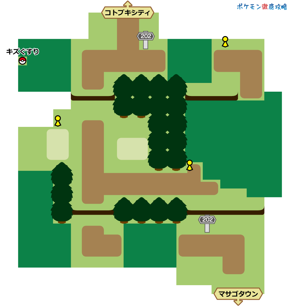2番道路 マップと出現ポケモン ダイパリメイク攻略 ポケモン徹底攻略 2番道路 マップと出現ポケモン ダイパリメイク攻略 ポケモン徹底攻略