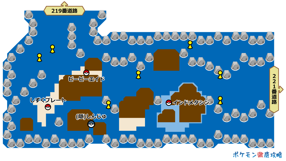 2番水道 マップと出現ポケモン ダイパリメイク攻略 ポケモン徹底攻略 2番水道 マップと出現ポケモン ダイパリメイク攻略 ポケモン徹底攻略