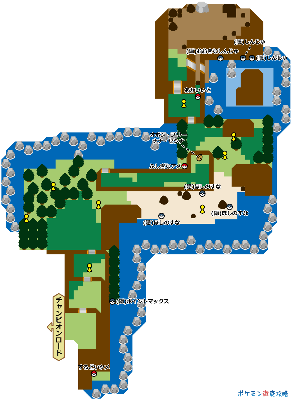 224番道路 マップと出現ポケモン ダイパリメイク攻略 ポケモン徹底攻略 224番道路 マップと出現ポケモン ダイパリメイク攻略 ポケモン徹底攻略