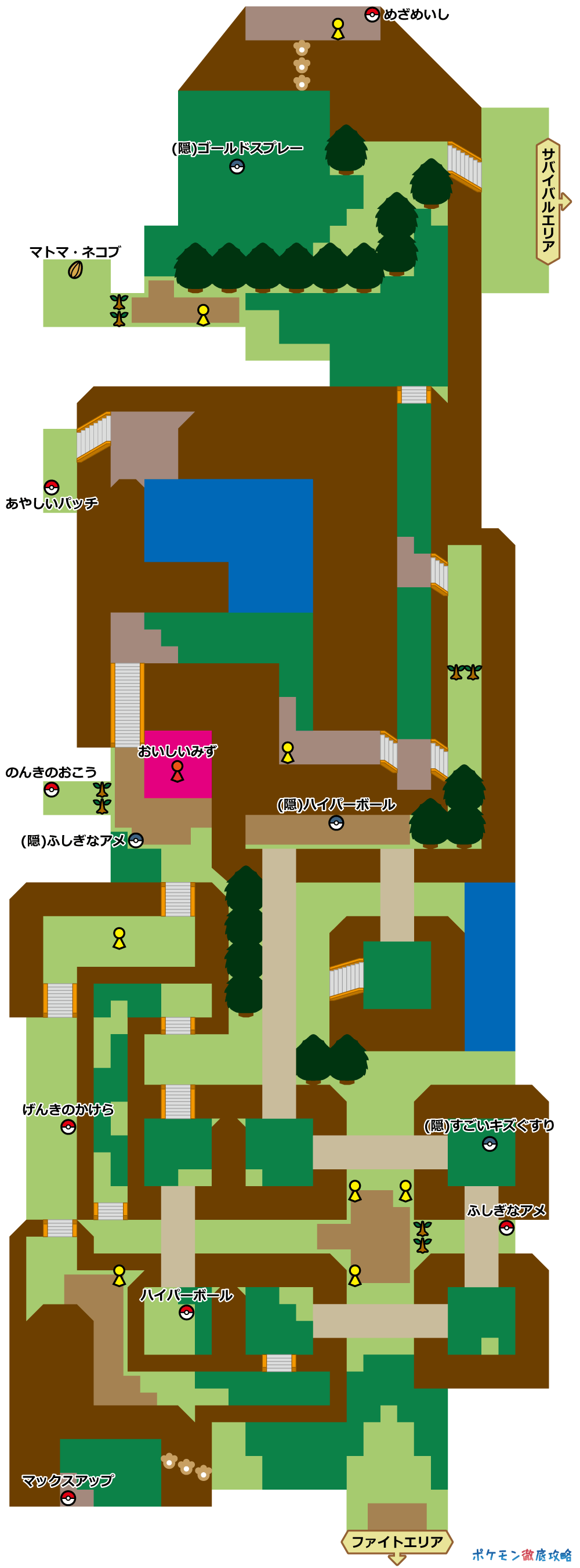 225番道路 マップと出現ポケモン ダイパリメイク攻略 ポケモン徹底攻略 225番道路 マップと出現ポケモン ダイパリメイク攻略 ポケモン徹底攻略