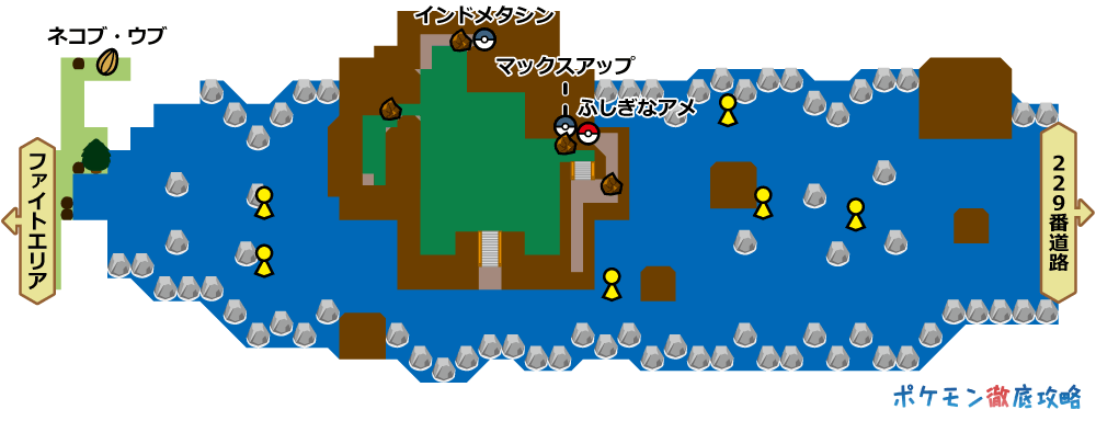230番水道 マップと出現ポケモン ダイパリメイク攻略 ポケモン徹底攻略 230番水道 マップと出現ポケモン ダイパリメイク攻略 ポケモン徹底攻略