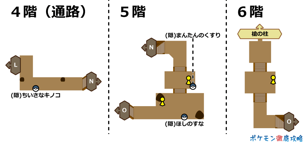 テンガンざん:4階・5階・6階