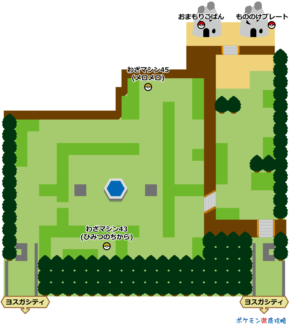 ふれあいひろば マップ画像 ダイパ攻略 ポケモン徹底攻略 ふれあいひろば マップ画像 ダイパ攻略 ポケモン徹底攻略
