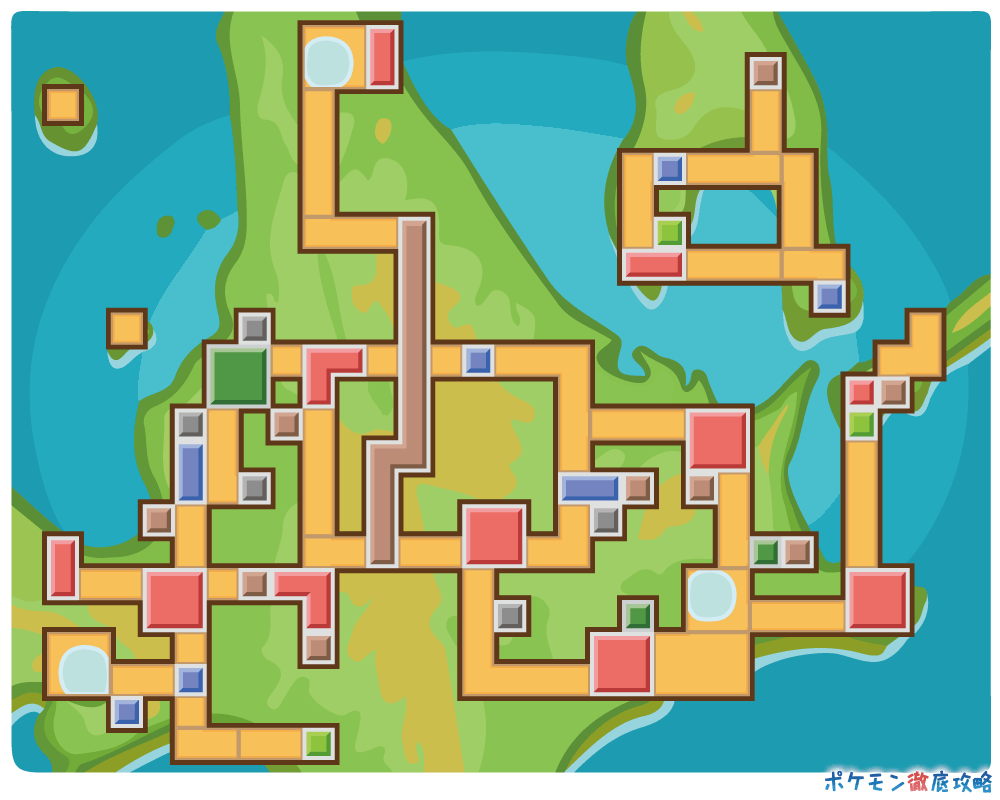 ダイパ シンオウ地方のマップと出現ポケモン ポケモン徹底攻略 ダイパ シンオウ地方のマップと出現ポケモン ポケモン徹底攻略