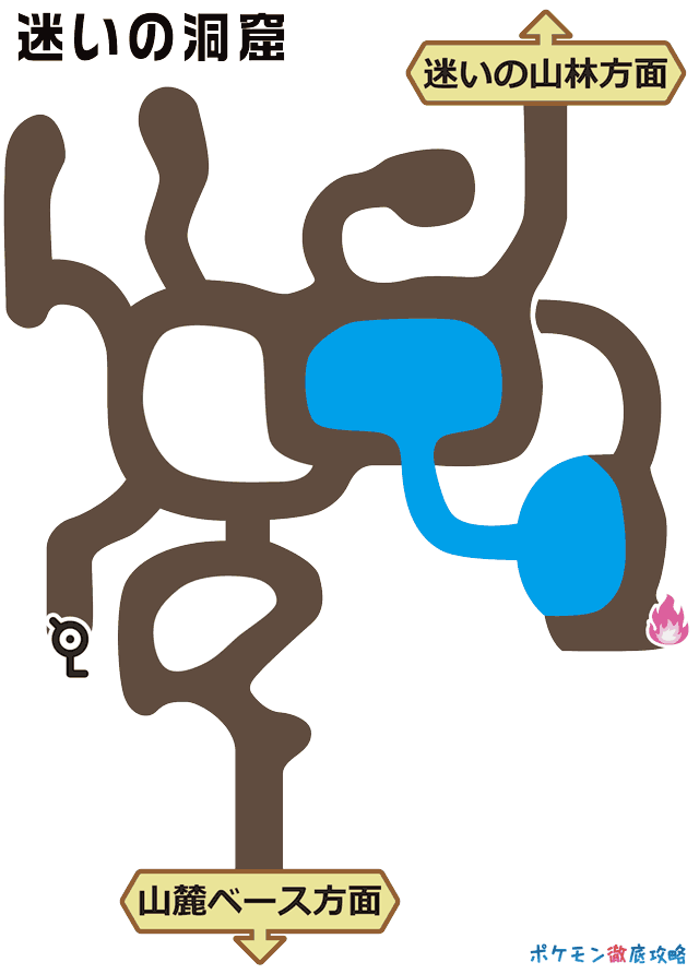迷いの洞窟のマップ