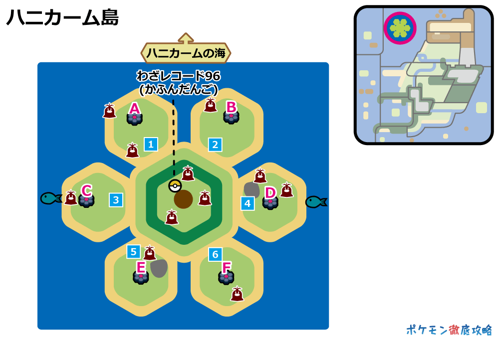 ハニカーム島 の巣穴とレイドバトルで出現するポケモン 剣盾 ポケモン徹底攻略 ハニカーム島 の巣穴とレイドバトルで出現するポケモン 剣盾 ポケモン徹底攻略
