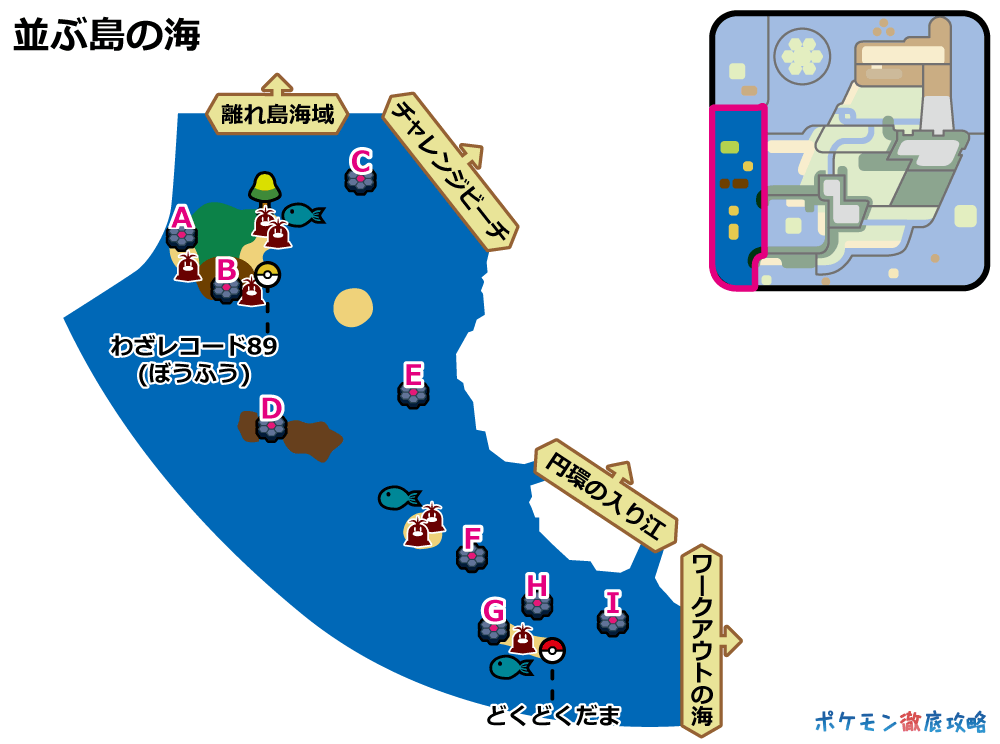 並ぶ島の海 の巣穴とレイドバトルで出現するポケモン 剣盾 ポケモン徹底攻略 並ぶ島の海 の巣穴とレイドバトルで出現するポケモン 剣盾 ポケモン徹底攻略