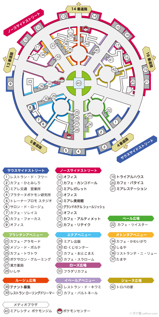 ポケモンxy マップと出現ポケモン ポケモン徹底攻略